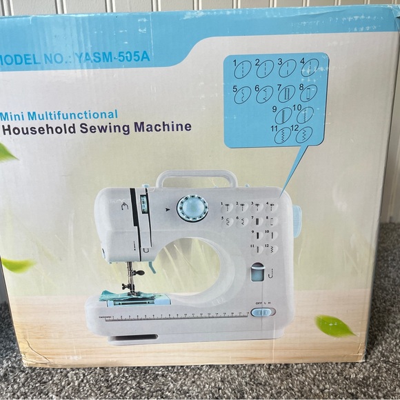 Compact Blue Sewing Machine - Picture 2 of 4